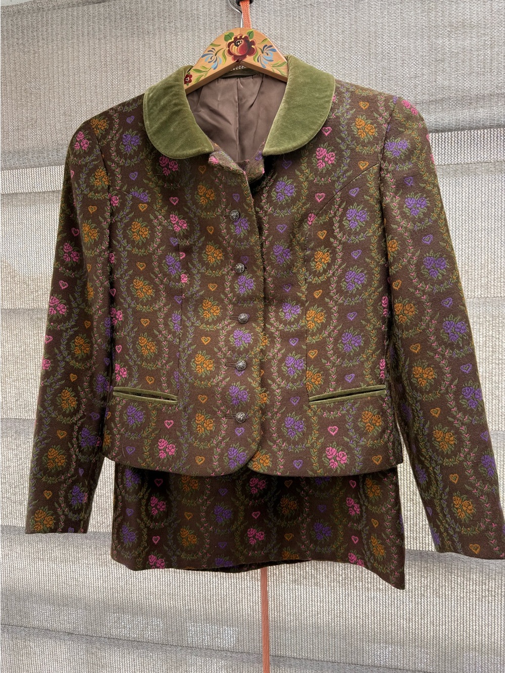 Vintage Ladies Loden-Frey Trachten Jacket and Skirt